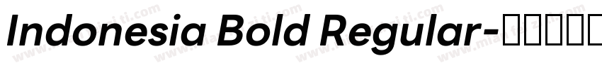 Indonesia Bold Regular字体转换